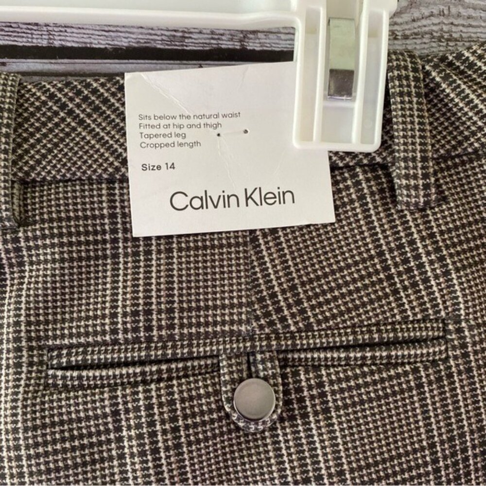 NWT Calvin Klein Women's Modern Fit Cropped Pants‎ Size 14 - Picture 7 of 11